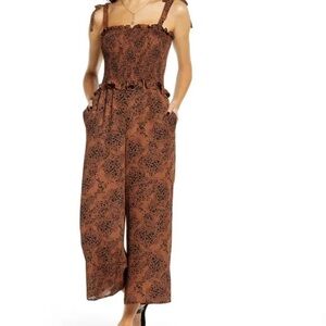 Socialite Jumpsuit with animal print details